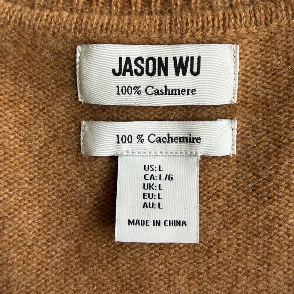 Jason Wu Tan / Caramel Cashmere Sweater Vest - Picture 4 of 7